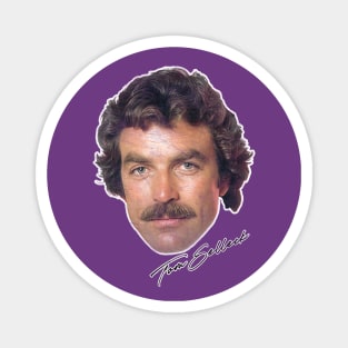 Tom Selleck - 80s Vintage Style Aesthetic Design Magnet